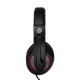Наушники с микрофоном Оклик HS-L390G DRAGON черный/красный 1.8м мониторные оголовье (JD-728S)