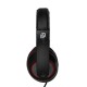 Наушники с микрофоном Оклик HS-L390G DRAGON черный/красный 1.8м мониторные оголовье (JD-728S)