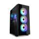Корпус ZALMAN I3 NEO TG BLACK, ATX, BLACK, FRONT MESH, WINDOW, 2x3.5", 3x2.5", 1xUSB2.0, 2xUSB3.0, FRONT 3x120mm RGB, REAR 1x120mm RGB (I3 NEO TG Black)