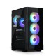 Корпус ZALMAN I3 NEO TG BLACK, ATX, BLACK, FRONT MESH, WINDOW, 2x3.5", 3x2.5", 1xUSB2.0, 2xUSB3.0, FRONT 3x120mm RGB, REAR 1x120mm RGB (I3 NEO TG Black)