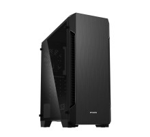 Корпус ZALMAN S3 TG, ATX, BLACK, TEMPERED GLASS WINDOW, 2x3.5", 2x2.5", 2xUSB2.0, 1xUSB3.0, FRONT 2x120mm (S3 TG)