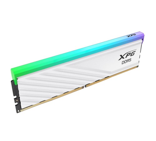 Модуль памяти ADATA DDR5 Общий объём памяти 32Гб Module capacity 16Гб Количество 2 6400 МГц Радиатор Множитель частоты шины 32 1.4 В RGB белый AX5U6400C3216G-DTLABRWH