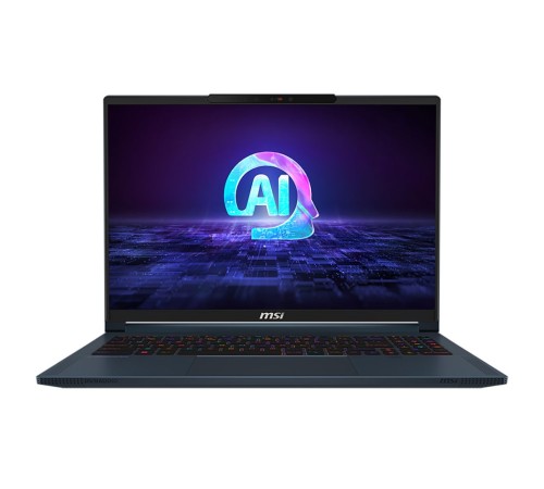 Ноутбук MSI Stealth 16 AI Studio A1VHG-061RU Core Ultra 9 185H 32Gb SSD2Tb NVIDIA GeForce RTX4080 12Gb 16" IPS UHD+ (3840x2400) Windows 11 dk.blue WiFi BT Cam (9S7-15F312-061)