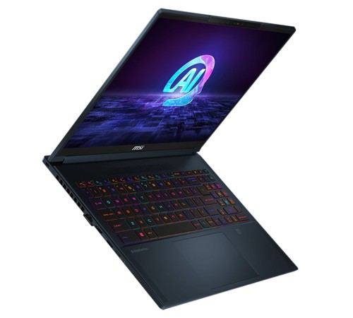 Ноутбук MSI Stealth 16 AI Studio A1VHG-061RU Core Ultra 9 185H 32Gb SSD2Tb NVIDIA GeForce RTX4080 12Gb 16" IPS UHD+ (3840x2400) Windows 11 dk.blue WiFi BT Cam (9S7-15F312-061)