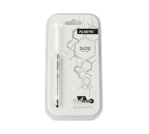 S420 Color: Grey Thermal Conductivity: ?1.36 Thermal Impedance: <0.229
Specific Gravity:>2 Viscosity: 1000 Thixotropic Index: 350±10 Moment
Beared Temperature? -50-340? Operation Temperture: -30-300?;
silicon conpounds:35%;
carbon conpounds:35%;