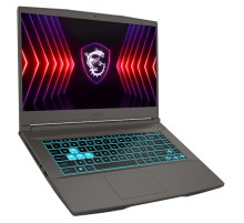 Ноутбук MSI Thin 15 B12VE-1294XRU Core i5 12450H 16Gb SSD512Gb NVIDIA GeForce RTX4050 6Gb 15.6" IPS FHD (1920x1080) Free DOS grey WiFi BT Cam (9S7-16R831-1294)