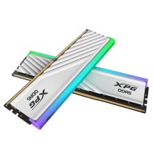 Модуль памяти ADATA DDR5 Общий объём памяти 32Гб Module capacity 16Гб Количество 2 6400 МГц Радиатор Множитель частоты шины 32 1.4 В RGB белый AX5U6400C3216G-DTLABRWH