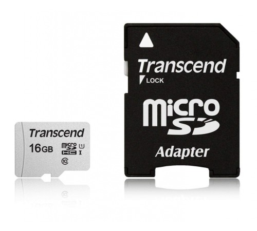 Карта памяти Transcend microSDHC 300S (TS16GUSD300S-A) Карта памяти Transcend microSDHC 300S (TS16GUSD300S-A)
