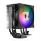 PCCooler R400 ARGB BK S115X/1200/1700/AM4/AM5 (TDP 180W, 90mm ARGB Fan, 4 тепловые трубки 6мм, 650-2200RPM, 28,3dBa)