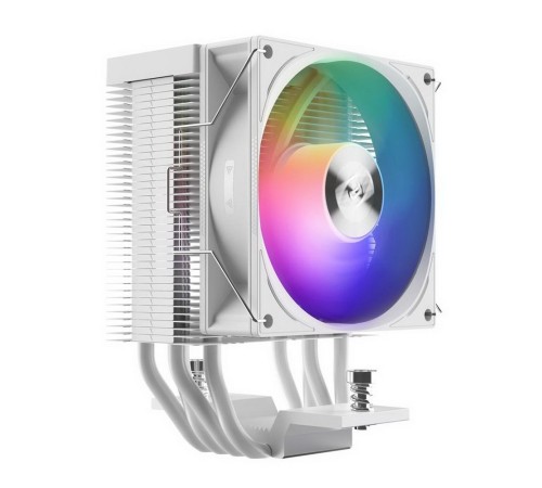 PCCooler R400 ARGB WH S115X/1200/1700/AM4/AM5 (TDP 180W, 90mm ARGB Fan, 4 тепловые трубки 6мм, 650-2200RPM, 28,3dBa)