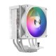 PCCooler R400 ARGB WH S115X/1200/1700/AM4/AM5 (TDP 180W, 90mm ARGB Fan, 4 тепловые трубки 6мм, 650-2200RPM, 28,3dBa)