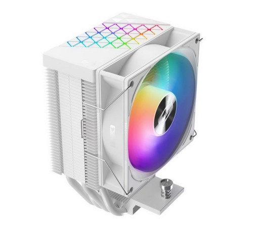 PCCooler R400 ARGB WH S115X/1200/1700/AM4/AM5 (TDP 180W, 90mm ARGB Fan, 4 тепловые трубки 6мм, 650-2200RPM, 28,3dBa)
