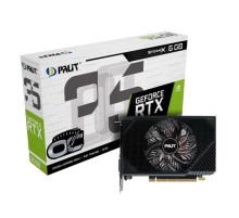 Видеокарта Palit PCI-E 4.0 RTX3050 STORMX OC NVIDIA GeForce RTX 3050 6Gb 96bit GDDR6 1042/14000 DVIx1 HDMIx1 DPx1 HDCP Ret