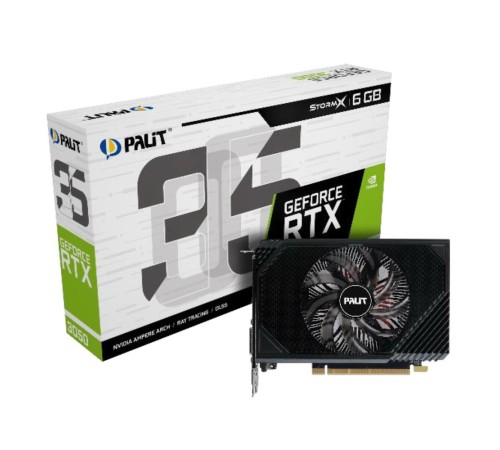 Видеокарта PALIT RTX3050 STORMX 6G (NE63050018JE-1070F)