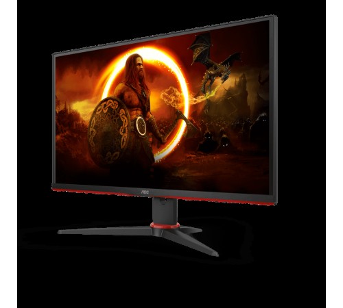 Монитор LCD 27'' 16:9 1920х1080(FHD) IPS, nonGLARE, 250cd/m2, H178°/V178°, 1000:1, 80M:1, 16,7 миллионов цветов, 1ms, VGA, 2xHDMI, DP, Tilt, Swivel, Speakers, Curved, 2Y, Black-Red
