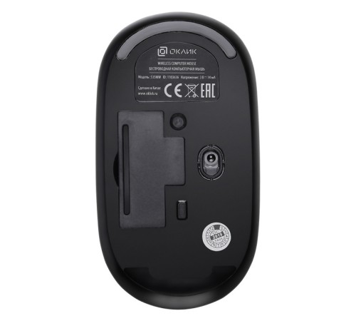Мышь Оклик 535MW черный/черный оптическая (1000dpi) беспроводная USB (2but) Мышь Оклик 535MW черный/черный оптическая (1000dpi) беспроводная USB (2but)