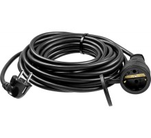 Удлинитель силовой Зубр 55020-20 3x1.5кв.мм 1розет. 20м ПВС 16A без катушки черный