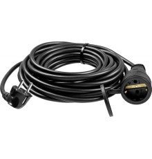 Удлинитель силовой Зубр 55020-20 3x1.5кв.мм 1розет. 20м ПВС 16A без катушки черный