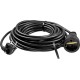Удлинитель силовой Зубр 55020-20 3x1.5кв.мм 1розет. 20м ПВС 16A без катушки черный