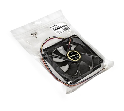 Exegate EX283391RUS Вентилятор ExeGate E12025B4P-PWM, 120x120x25 мм, двойной шарикоподшипник, 4pin, PWM, 22dBA