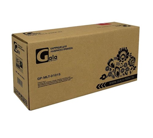 Картридж GalaPrint GP-MLT-D101S-New chip для принтеров Samsung ML-2160/ML-2162/ML-2165/ML-2167/ML-2168/SCX-3400/SCX-3405/SCX-3407/SF-760/ML-2165W/ML-2168W/SCX-3405W/SCX-3400F/SCX-3405F/SCX-3405FW/SF-760P 1500 копий. Партномер GP-MLT-D101S-New chip