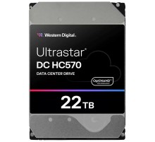 Жесткий диск Western Digital Ultrastar DC HС570 HDD 3.5" SATA 22Tb, 7200rpm, 512MB buffer, 512e (0F48155), 1 year (WUH722222ALE6L4)