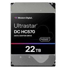 Жесткий диск Western Digital Ultrastar DC HС570 HDD 3.5" SATA 22Tb, 7200rpm, 512MB buffer, 512e (0F48155), 1 year (WUH722222ALE6L4)