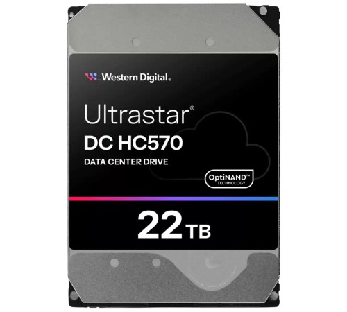 Жесткий диск Western Digital Ultrastar DC HС570 HDD 3.5" SATA 22Tb, 7200rpm, 512MB buffer, 512e (0F48155), 1 year (WUH722222ALE6L4) Жесткий диск Western Digital Ultrastar DC HС570 HDD 3.5" SATA 22Tb, 7200rpm, 512MB buffer, 512e (0F48155), 1 year (WUH722222ALE6L4)