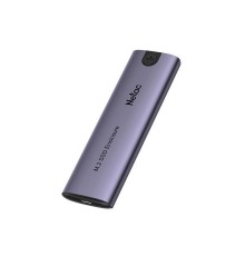 SSD Корпус Netac WH51 M.2 NVMe/SATA SSD Case, USB3.1 Gen2 10Gb/s to M-Key(M&B key) NVMe & SATA, Aluminum Cover, Compatible with 4 size of 2280/2260/2242/2230, with C to C and C to A cable