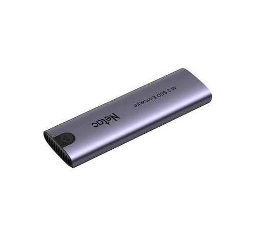 SSD Корпус Netac WH51 M.2 NVMe/SATA SSD Case, USB3.1 Gen2 10Gb/s to M-Key(M&B key) NVMe & SATA, Aluminum Cover, Compatible with 4 size of 2280/2260/2242/2230, with C to C and C to A cable