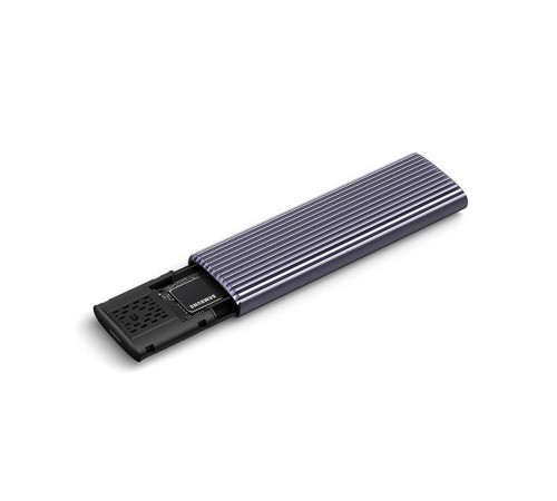 SSD Корпус Netac WH51 M.2 NVMe/SATA SSD Case, USB3.1 Gen2 10Gb/s to M-Key(M&B key) NVMe & SATA, Aluminum Cover, Compatible with 4 size of 2280/2260/2242/2230, with C to C and C to A cable