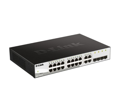 D-Link DGS-1210-20/FL2A Управляемый L2 коммутатор с 16 портами 10/100/1000Base-T и 4 комбо-портами 100/1000Base-T/SFP