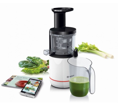 Соковыжималка шнековая Bosch MESM500W 150Вт рез.сок.:1000мл. белый