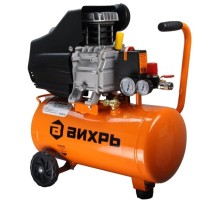 Компрессор поршневой Вихрь КМП-260/24 масляный 260л/мин 24л 2000Вт оранжевый/черный