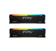 Память DDR4 2x16GB 3200MHz Kingston KF432C16BB2AK2/32 Fury Beast RGB RTL Gaming PC4-25600 CL16 DIMM 288-pin 1.35В kit single rank с радиатором Ret
