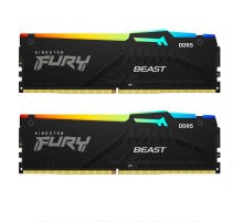 16GB Kingston DDR5 5200 DIMM FURY Beast Black RGB  KF552C40BBAK2-16 kit 2*8,Non-ECC,  CL40, 1.25V, 288-pin RTL