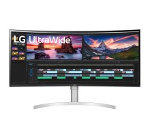 Монитор LG 38" UltraWide 38WN95C-W белый IPS LED 1ms 21:9 HDMI M/M матовая HAS Piv 450cd 178гр/178гр 3840x1600 144Hz G-Sync DP UW USB 8.32кг