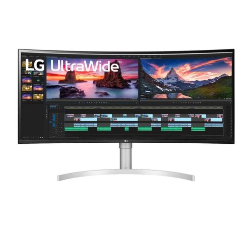 Монитор LG 38" UltraWide 38WN95C-W белый IPS LED 1ms 21:9 HDMI M/M матовая HAS Piv 450cd 178гр/178гр 3840x1600 144Hz G-Sync DP UW USB 8.32кг