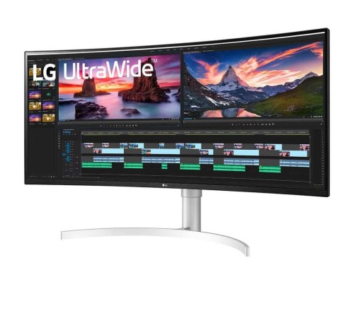 Монитор LG 38" UltraWide 38WN95C-W белый IPS LED 1ms 21:9 HDMI M/M матовая HAS Piv 450cd 178гр/178гр 3840x1600 144Hz G-Sync DP UW USB 8.32кг