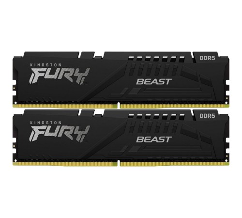 Память DDR5 2x32Gb 5600MHz Kingston KF556C40BBK2-64 Fury Beast RTL PC5-44800 CL40 DIMM 288-pin 1.25В dual rank