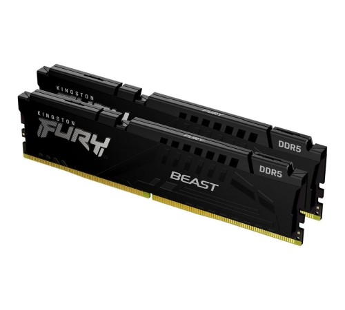 Память DDR5 2x32Gb 5600MHz Kingston KF556C40BBK2-64 Fury Beast RTL PC5-44800 CL40 DIMM 288-pin 1.25В dual rank