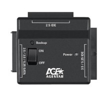 Адаптер-переходник для HDD AgeStar FUBCP2 IDE SATA SATA пластик черный 2.5" 3.5" 5.25"