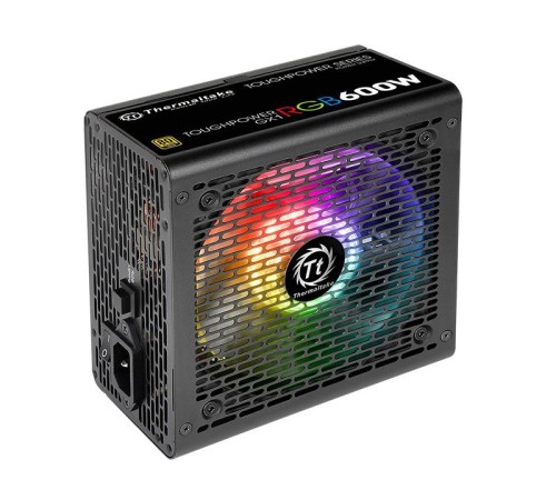Блок питания Thermaltake ATX 600W Toughpower GX1 RGB 80+ gold (24+4+4pin) APFC 120mm fan color LED 8xSATA RTL