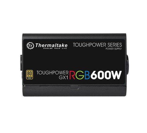 Блок питания Thermaltake ATX 600W Toughpower GX1 RGB 80+ gold (24+4+4pin) APFC 120mm fan color LED 8xSATA RTL