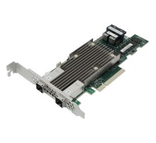 RAID-контроллер Broadcom 9480-8i8e SGL (05-50031-00) PCIe 3.1 x8 LP, SAS/SATA/NVMe, RAID 0,1,5,6,10,50,60, 16port(2 * int SFF8643 + 2 * ext SFF8644), 4GB Cache, 3516ROC RTL