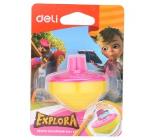 Точилка для карандашей ручная Deli Gyro ER01301 Explora 1 отверстие пластик ассорти блистер