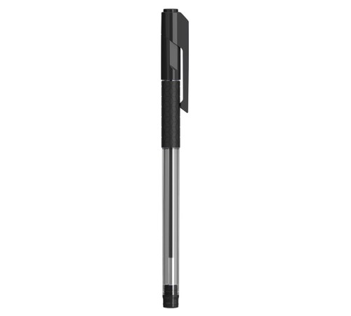 Ручка шариковая Deli EQ01620 Arrow 0.7мм резин. манжета прозрачный/черный черные чернила