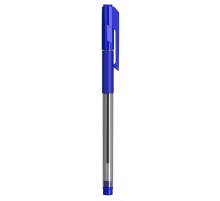 Ручка шариковая Deli EQ01630 Arrow 0.7мм резин. манжета прозрачный/синий синие чернила