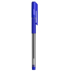 Ручка шариковая Deli EQ01630 Arrow 0.7мм резин. манжета прозрачный/синий синие чернила
