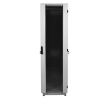 Шкаф коммутационный ЦМО ШТК-М-42.6.6-1ААА-9005 42U 600x600мм пер.дв.стекл задн.дв.стал.лист 2 бок.пан. 650кг черный